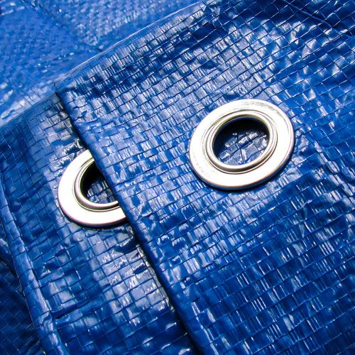 Lona Toldo Azul 3x3 Metros Impermeable Con Ojales Y Protección Uv - Imagen 3