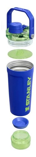 Botella Coctelera Stanley Vitalize Shaker De 20 Onzas 591 Ml Azul - Imagen 2