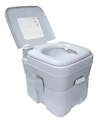Baño Químico 20lt. Inodoro W.c. Color Gris