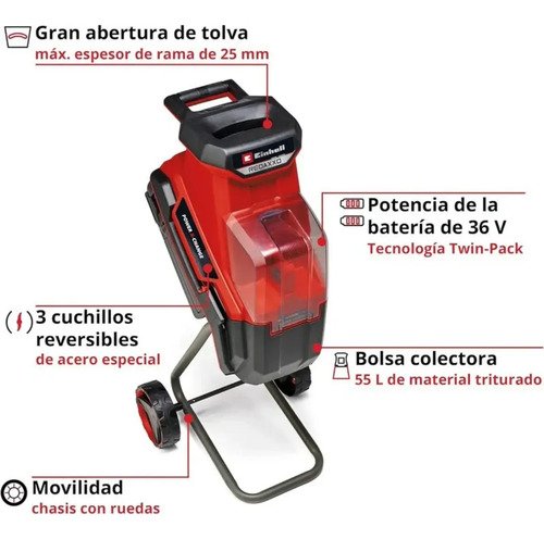Chipeadora Inalambrica Redaxxo 36/25 Einhell - Imagen 3