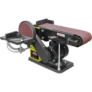 Lijadora 2en1 Banda Y Disco Banco Xcort Xst01-150/100 Amarillo 50hz