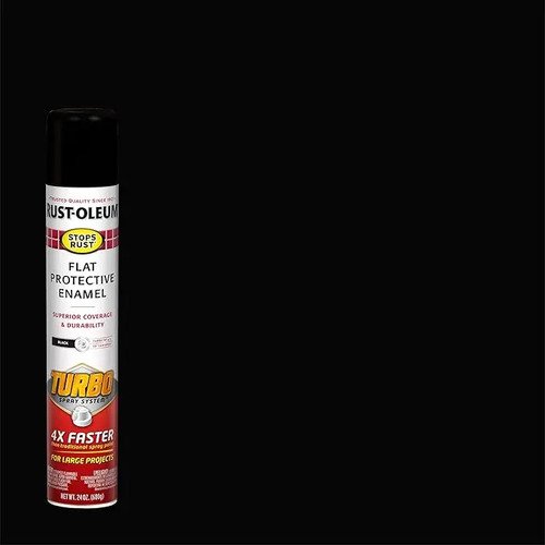 Pintura Aerosol Rust-oleum Negro Mate 680g Turbo Para Metal - Imagen 2