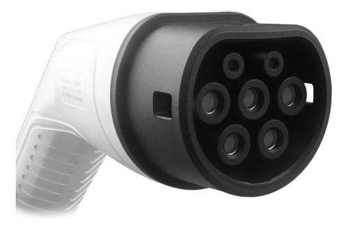 Cable De Carga Tipo 2 O Gbt Cargador Adaptador Auto Electric Blanco Con Negro - Imagen 6