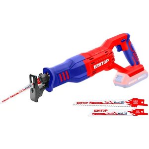 Sierra Sable Inalámbrica Emtop 20v 2800rpm Corte Madera Metal