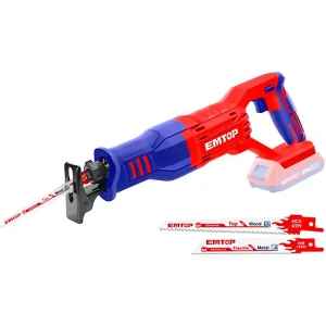 Sierra Sable Inalámbrica Emtop 20v 2800rpm Corte Madera Metal