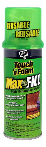 Espuma Poliuretano Dap 340ml Touch N Foam Max Fill Aplicador Cemento Madera Metal