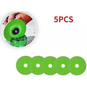 Disco De Corte Vidrio Porcelanato Cerámica Trendal 100mm 5 Unidades Green