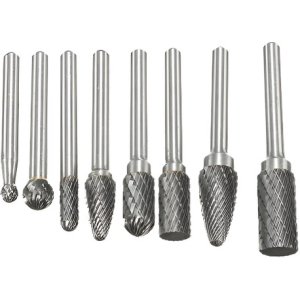 8 X Metal Doble Corte Fresa Rotativa Burr Grinder Archivo Po