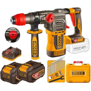 Rotomartillo 42v 28mm 1-1/8 4.5j Acc Ingco Crhli42288 Amarillo 1.231