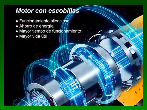 Kit Taladro Atornillador Inalámbrico 21v+extensor 24 Piezas, Reto Percutor Con 2 Baterías 21v Maletín De Traslado - Gastromena Amarillo 50hz/60hz - Imagen 10