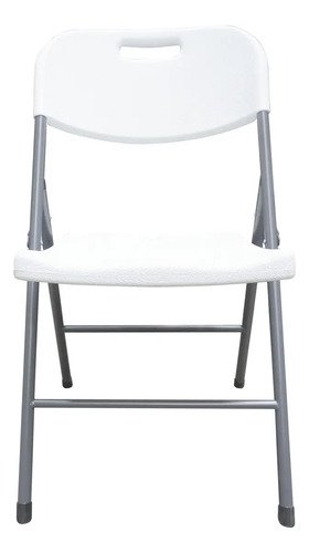 Silla Plegable Plastico Reforzada Jardín Exterior Alpina Blanco Plegable - Imagen 2