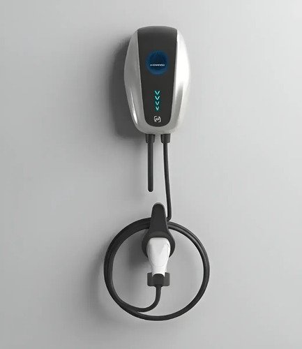 Cargador Auto Eléctrico Wallbox 7kw 32a Con Wifi Gbt Tyt Gris