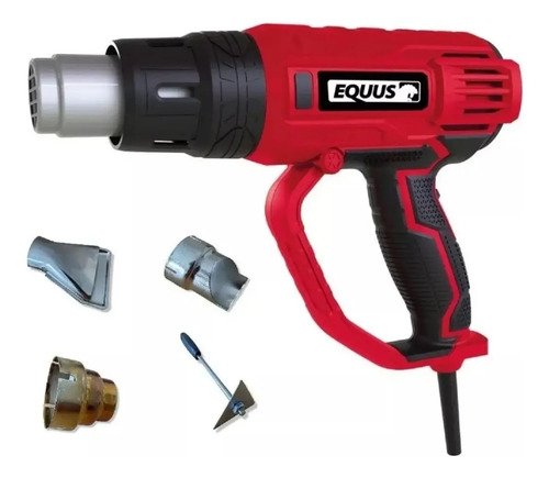 Pistola De Calor Equus 3 Niveles De Temperatura 2000w - Tyt Rojo