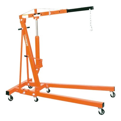 Guinche Pluma Plegable 2000 Kg Hidraulico Lusqtoff Hm2501 Naranja - Imagen 2