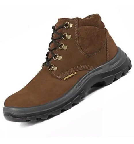 Zapato Botín Bota Worksafe Trabajo Excelente Calidad - Tyt Marrón 37al46 - Imagen 2