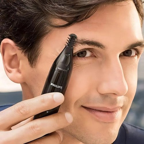 Recortador De Pelos Para Nariz Orejas Cejas Nose Trimmer Philips Nt1650 Series 1000 Negro - Imagen 5
