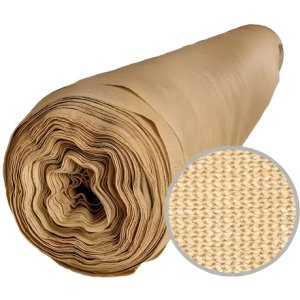 Toldo Malla Sombra Al 85% 4mts De Ancho X 15mts L N T Beige