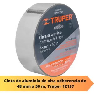 Cinta Aluminio Calefaccion Y Refrigeracion 48mm X 50m Truper