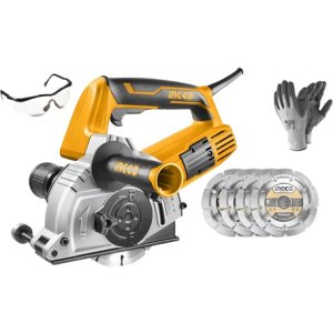 Acanaladora 4 Discos 1500w 8500rpm Ingco Wlc15008 - Tyt Naranja