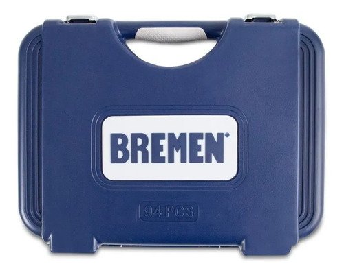 Kit De Herramientas Bremen Con 94 Piezas Para Tubos Y Llaves Combinadas Azul Oscuro - Imagen 3