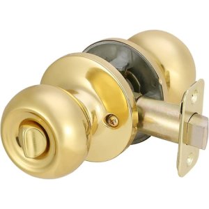 Cerradura De Puerta Interior Cromado Dorado Pomo Pestillo