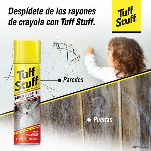 Stp Tuff Stuff - Limpiador En Espuma Multiuso 623 G - Limpia Tapicería Tela Alfombra Y Vinilo - Removedor De Manchas Para Auto Y Hogar En Aerosol - Imagen 9