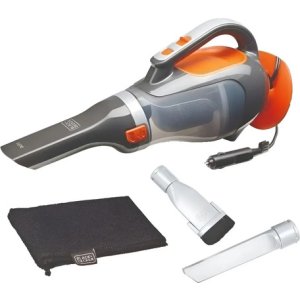 Aspiradora 12v 5m Cable Acces Y Bolso Black & Decker Av1500  Negro/naranja