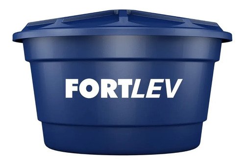 Tanque De Agua Fortlev 310l Polietileno Vertical Azul Protección Uv