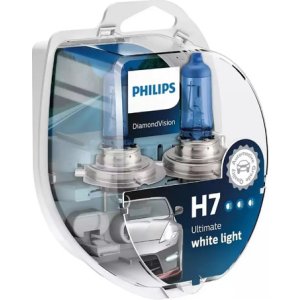 Lampara Halogena 12v 55w H7 Diamond Vision Philips Pack X2