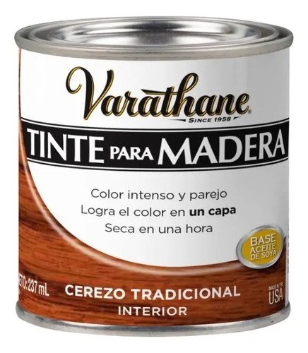 Tinte Para Madera Colores Clásicos 0,237 L Varathane Colores Cerezo Tradicional