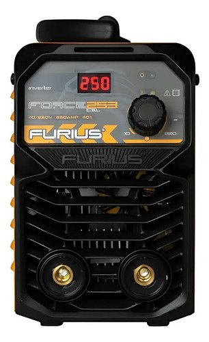 Soldador Inversor Furius Force 250a 110v/220v Fw 253 Color Amarillo - Imagen 3