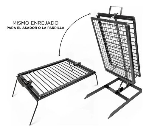 Kit Parrillero Asaparri Asador Portátil 7 Piezas Incluye Estuche - Imagen 4