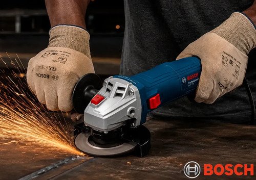 Amoladora Angular Profesional Bosch Gws700 De 710 W, Juego De 40 Unidades, Discos Y Accesorios Azul 60hz - Imagen 9