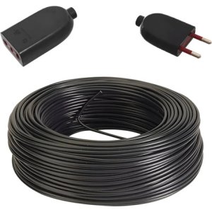 Alargue Armado 20mts Con Terminales Contacto Electricidad  Negro