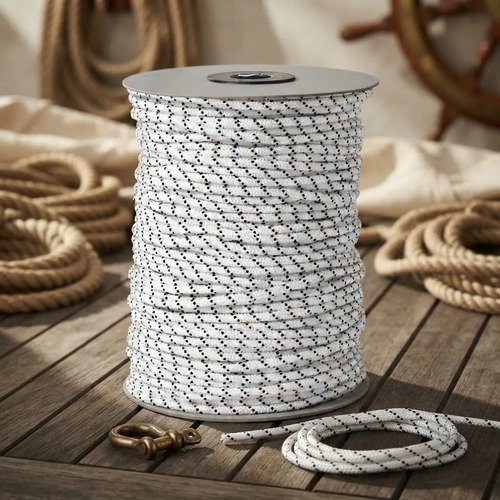 Cuerda Náutica 4 Mm 100 Metros Para Atar Y Sujetar Calidad Blanco - Imagen 2