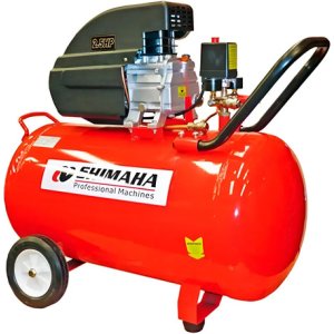Compresor De Aire Shimaha 100lts 2.5hp 220v Tyt Naranja 50 Hz Monofásica