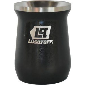 Mate Acero Inoxidable Térmico 300 Ml Lusqtoff Negro Liso