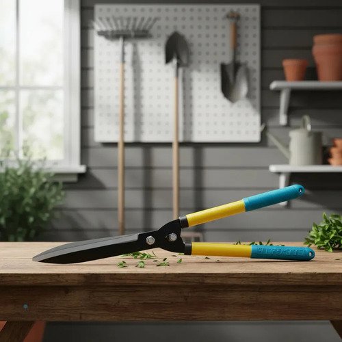 Tijera Cortasetos Manual Ele-gate Amarilla De 53 Cm Con Hoja De 22.5 Cm Amarillo - Imagen 2