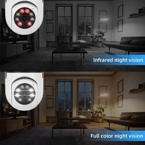 Cámara Seguridad Wifi Foco 360 1080p Alarma X2 Blanco - Imagen 9