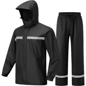 Equipo De Lluvia Stanley - Impermeable - Tyt L Negro