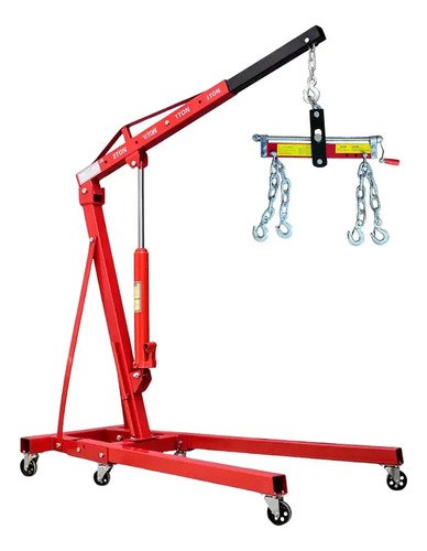 Grúa Pluma Hidráulica 2t + Nivelador Motor 900 Kg 122