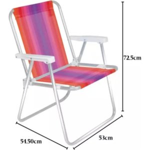 Silla Alta De Playa De Nylon, 110 Kg, Aluminio, Para Piscina, Color Rosa/morado