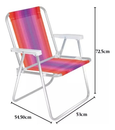 Silla Alta De Playa De Nylon, 110 Kg, Aluminio, Para Piscina, Color Rosa/morado