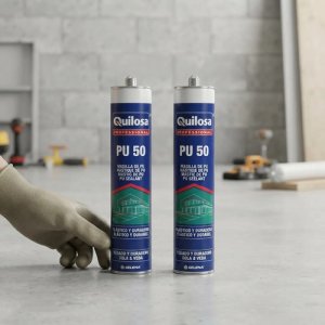 Adhesivo Sellador Quilosa Pu-50 Poliuretano Elastico Gris
