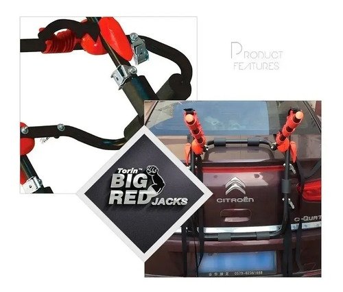 Porta Bicicletas Para Autos Soporte Tracera Big Red - Tyt Negro - Imagen 5