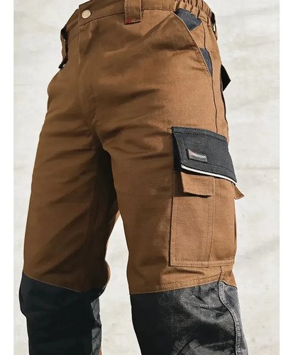 Pantalón Wurth Trabajo Tactical Pro Beige-negro-gris Marrón 44 Liso - Imagen 3