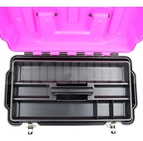 Caja De Herramientas Broches Metalicos Porta Candados Surtek Rosa - Imagen 3