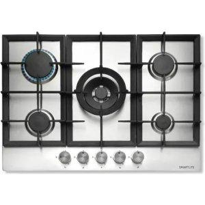 Anafe A Gas Smartlife 5 Hornallas 70x60cm Inox C/encendido Color Plateado