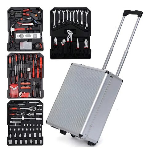 Valija Kit Caja Metalica Herramientas 499 Piezas Dimm Color Plateado - Imagen 2