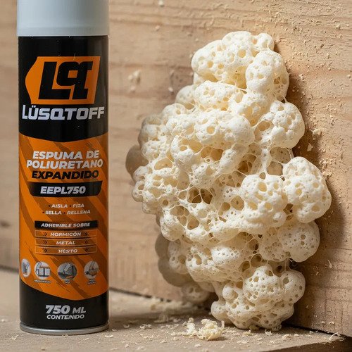 Espuma Poliuretano Expandido Lusqtoff 750 Ml Aerosol - Imagen 3